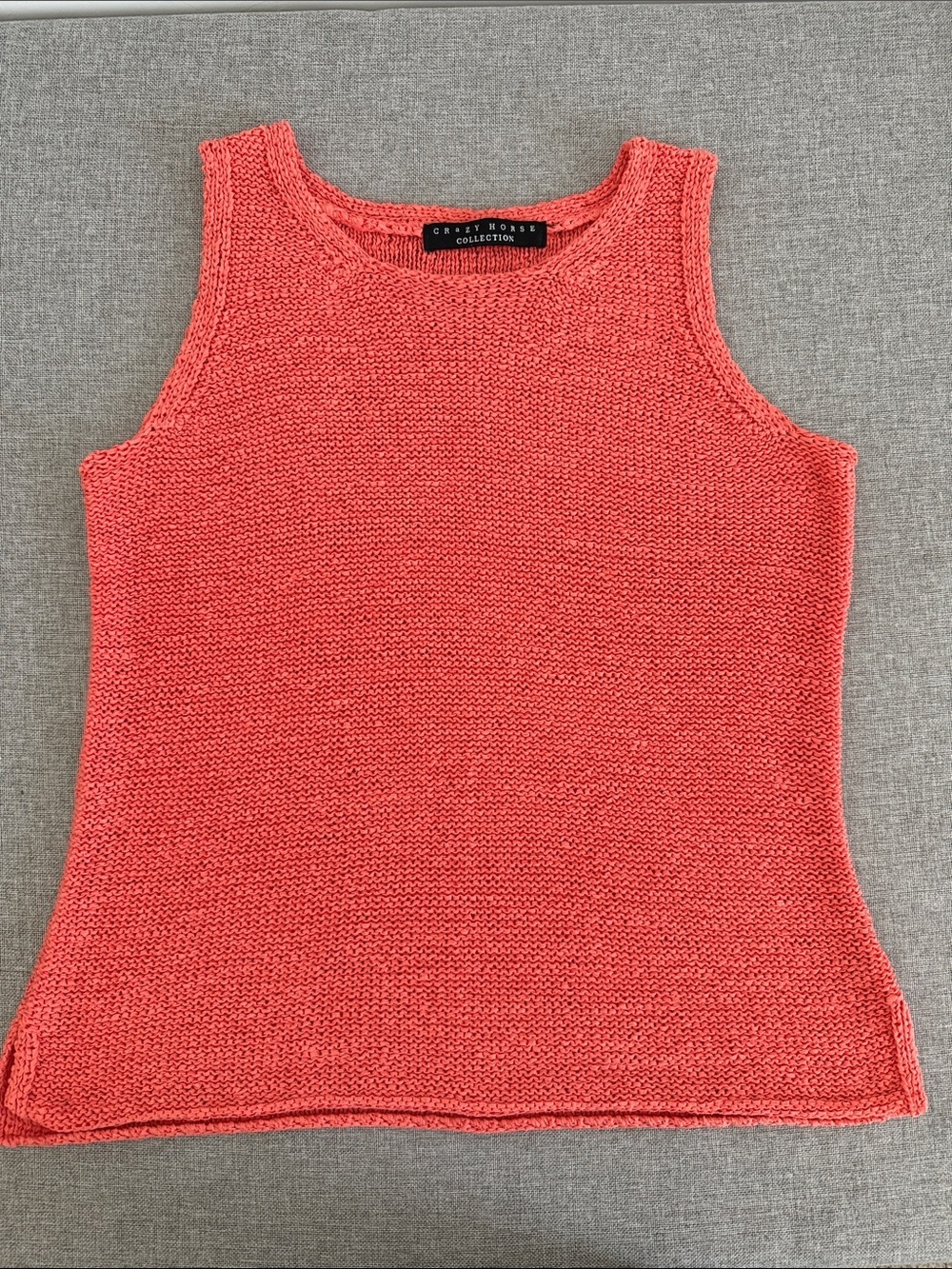 Crazy Horse Collection Coral Knit Tank Top